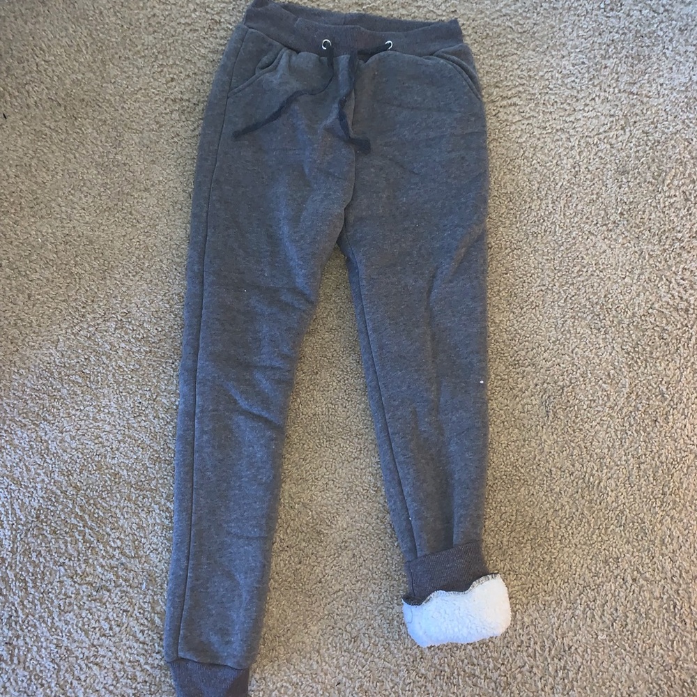 Fuzzy sweatpants!
